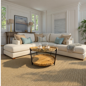 <b>Round</b> Wooden Coffee <b>Table</b> with Metal Frame 2 Tier <b>Nesting</b> Coffee <b>Table</b> Modern Living Room Center <b>Table</b> - Product Image 6