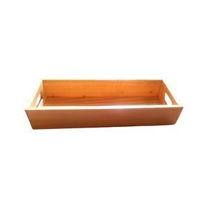 Bandeja de Servir de Madera de Pino con Asas, Ecológica, Rectangular, Duradera, Rústica, Vajilla para Mesa, Suministro al por Mayor - Product Image 1