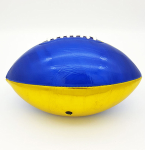 Balones de rugby de alta calidad con logo personalizado, balón de fútbol americano de cuero profesional, tamaño 9, material de primera calidad. - Product Image 6