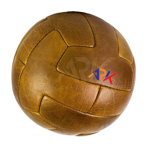 Ballon de football en cuir antique de qualité supérieure, cousu à la main, ballon de football en cuir antique, entraînement sportif classique - Product Image 3