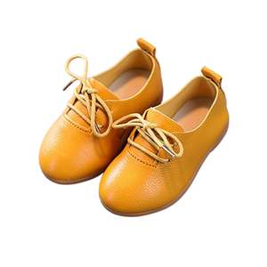 Chaussures de printemps pour filles, unisexes, à bout rond, légères, en cuir véritable, fabricant en gros - Product Image 2