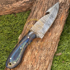 Nuevo Cuchillo de Caza de Acero de Damasco de Grado Industrial, Hecho a Mano, ODM OEM, Hoja Fija, para Supervivencia al Aire Libre, Camping, Táctico, con Mango de Madera - Product Image 3