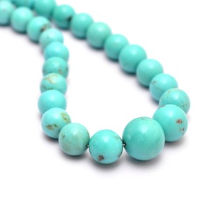 Cuentas redondas lisas de turquesa AAA+ de 6 mm a 11 mm, turquesa natural de Arizona, piedras preciosas semipreciosas de alta calidad, cuentas sueltas para joyería. - Product Image 4