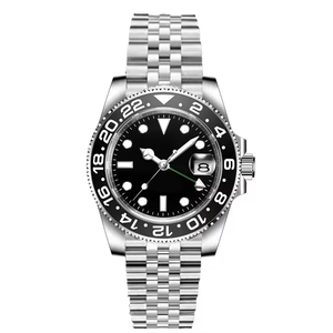 Reloj de Lujo de Alta Calidad, Estilo Hip Hop, con Logotipo Personalizado, de Acero Inoxidable, con Cristal de Zafiro, Esfera Luminosa, Resistente al Agua, Automático - Product Image 5