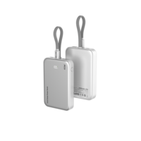 Cargador Portátil de Alta Capacidad de 10000 mAh con Cable Integrado Tipo-C de Carga Rápida para Laptop, 45W, Certificado CCC