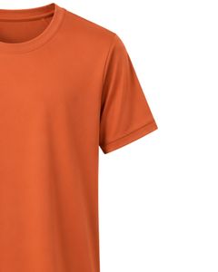 Manufacturer Orange <b>Mens</b> Sports T Shirt Breathable Quick Dry Gym Running Fitness Athletic 100 Polyester Training Tee <b>Top</b> Wear - Product Image 4