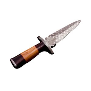 Cuchillo de acero al carbono para camping con hoja fija no ajustable, mango de madera, herramienta multifuncional para caza al aire libre, DIY, OEM disponible - Product Image 6