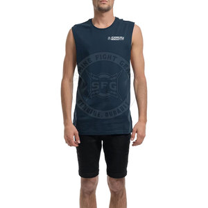 New Arrival Spandex Polyester Gym Wear <b>Men</b> Gym <b>Singlet</b> Shirts Quick Dry Customized <b>Singlet</b> Shirts - Product Image 5