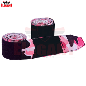 Vendas de Protección para Muñecas para Entrenamiento de Artes Marciales y Fitness para Mujeres, con Logotipo Personalizado, Color Rosa Claro, de Algodón Elástico, para Boxeo - Product Image 3