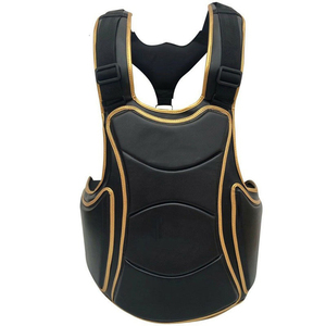 Protège-poitrine en cuir épais pour la boxe et l'entraînement MMA, protections d'arts martiaux rembourrées en mousse pour l'exercice en salle de sport - Product Image 3