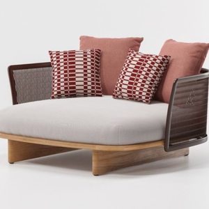 Canapé d'angle en bois massif de style moderne et minimaliste OEM, avec coussins amovibles durables, convertible pour salon - Product Image 1