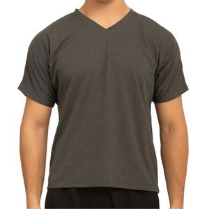 เสื้อยืดคอวีเฮนลีย์ผ้าฝ้าย 100% สกรีนโลโก้ OEM ตามสั่ง คุณภาพสูง ขายส่ง เสื้อยืดลำลองระบายอากาศได้ดี สำหรับทุกเพศ ผู้ผลิตเสื้อยืด - Product Image 1