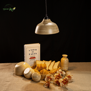 Lámpara de Bambú Tejida a Mano de Lujo, Lámpara Colgante de Bambú Ecológica para Hogar, Hotel, Restaurante - Product Image 1