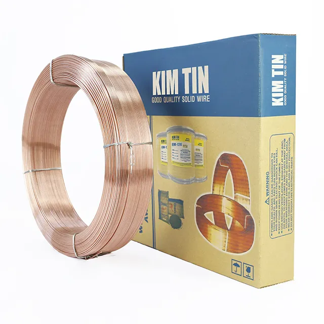 KIM TIN haute qualité SAW EM12K fil de soudage en acier au carbone fil de soudage revêtu de cuivre fil de soudage à l'arc submergé