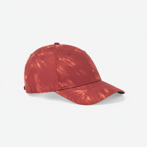Unisex <b>Baseball</b> <b>Cap</b> Red Marble Pattern Breathable Polyester Casual Adjustable Hat For Adults Spring Summer - Product Image 1
