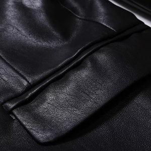 <b>long</b>-sleeved stand-up collar faux <b>leather</b> fleece lining men <b>jacket</b> 2026 - Product Image 6