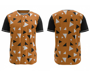 เสื้อเบสบอลแบบซับลิเมชั่นสั่งทำพิเศษ ชุดยูนิฟอร์มทีมกีฬา พร้อมโลโก้และหมายเลขตามสั่ง |   ฐานผ้าโพลีเอสเตอร์ที่ระบายอากาศได้ดี - Product Image 4