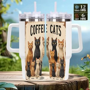 Custom Logo Stainless Steel Tumbler 40oz Insulated Travel Mug For <b>Coffee</b> Tea Drinks - Product Image 2