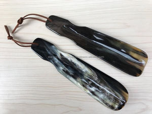 แตรรองเท้าหนังควายวัวธรรมชาติทรงยาวดีไซน์เป็นเอกลักษณ์ - Product Image 5