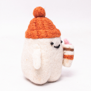 ผีน้อยน่ารักในหมวกไหมพรมทำมือ ตกแต่งฮาโลวีน - Product Image 3