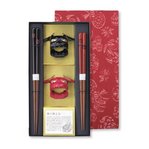 Ensemble de repose-baguettes en bois, design carré mat Japandi, écologique, haute qualité, boîte cadeau traditionnelle unique - Product Image 1