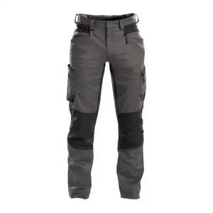 Pantalon de travail pour homme, bleu gris marron, style cargo, genoux renforcés, tissu durable - Product Image 3