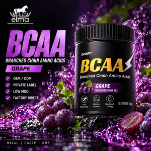 Elma Food Whey Protein Concentrate <b>1KG</b> Zero <b>Sugar</b> Added 50 Servings BCAA Muscle Growth Formula GMO Free Adult Protein Powder - Product Image 1