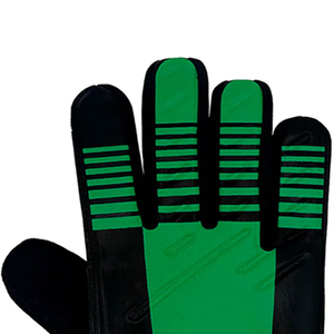 Trending Football Goalkeeper Gloves <b>Full</b> Finger Non <b>Slip</b> Breathable PU Leather Unisex Hook And Loop Closure White Green - Product Image 6