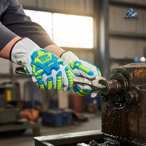 Premium Quality Reinforced TPR Impact Guards, Breathable and Ergonomic Design For Industrial Use Safety TPR Gloves For Adults - Product Image 5