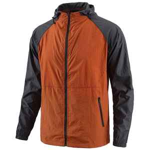 Custom Designed <b>Lightweight</b> <b>Men's</b> Windbreaker <b>Jacket</b> Breathable Winter Hooded Collar with Front Logo Position Windbreaker <b>Jacket</b> - Product Image 1