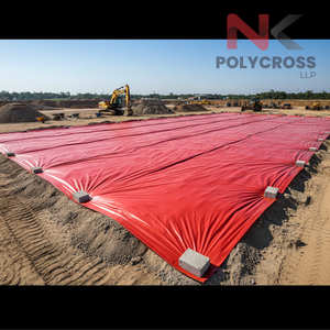 Bâche en polyéthylène double couche pour la protection contre les intempéries et les applications de stockage à long terme, couverture de sol et toiture temporaire - Product Image 3