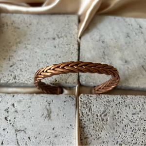 Pulsera de cobre clásica, pulsera de cobre moderna, pulsera de cobre étnica, pulsera de cobre hecha a mano, pulsera de cobre duradera - Product Image 5