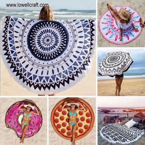 Tapiz Decorativo de Pared con Estampado Geométrico, Colcha de Algodón, Mandala Indio, Tapiz Redondo de Playa, Decoración del Hogar, Lavable y Personalizable - Product Image 5