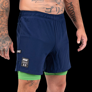 Shorts décontractés et utilitaires pour hommes en toile, élasthanne et polyester, anti-plis, taille mi-haute élastique, durables, extensibles, avec poches avant solides - Product Image 4