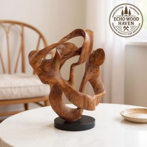 Centro de Mesa Decorativo de Madera Elegante y Moderno para Mesa de Comedor de Apartamento de Lujo y Decoración Premium - Product Image 6