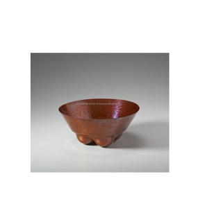 Cuenco de cobre de alta gama con acabado vintage, vajilla metálica exclusiva para restaurantes de lujo y experiencias culinarias en el hogar. - Product Image 6