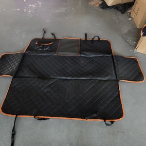 Tapis de voiture imperméable antidérapant à motif uni pour animaux de compagnie, large, pour siège arrière, avec caractéristiques de haute visibilité - Product Image 3