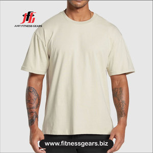 เสื้อยืดเจอร์ซีย์ผ้าฝ้าย 100% ทรงปกติ เสื้อยืดลำลอง สีพื้น คอกลม แขนสั้น เสื้อผู้ชาย - Product Image 4