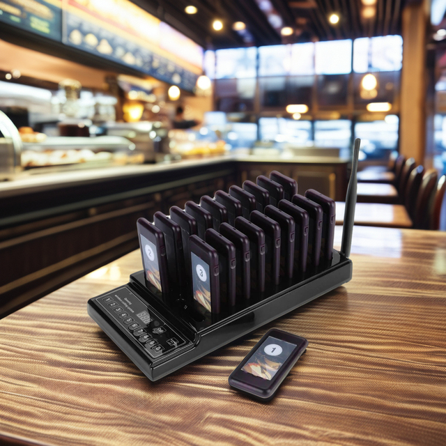 433.92Mhz Free Code 20 Pagers Wireless Restaurant Pager System