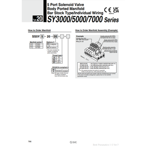 ชิ้นส่วนนิวเมติก SS5Y5-20-20-Q นิวเมติก SMC - Product Image 1