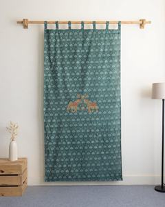 Rideaux de fenêtre décoratifs de qualité supérieure, tissés à la main, imprimés de motifs floraux, en coton, ensemble de rideaux décoratifs pour la maison - Product Image 4