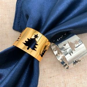 Anillo decorativo de metal para servilletas que mejora la experiencia gastronómica, arreglos elegantes de mesa, comidas festivas y uso diario. - Product Image 1