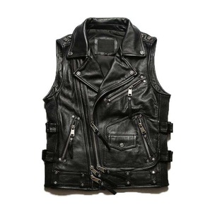 Chaleco de Cuero Original Personalizado para Hombres Adultos |   Chaleco de Cuero Transpirable Personalizado para Hombre - Product Image 3