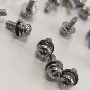 Vis SEMS à tête fraisée Phillips JIS M3 x 8 avec rondelle captive, en acier inoxydable 304 naturel, DIN 7985, métrique, pour électronique marine - Product Image 1