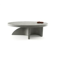 Table basse rectangulaire en aluminium coulé massif, finition cuivre foncé, design élégant, pour la maison, le bureau ou le jardin.