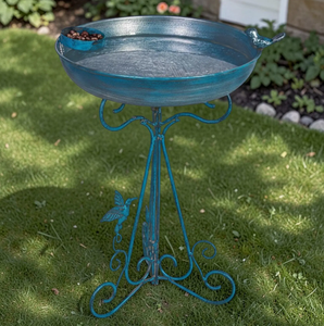 Bassin de remplacement en cuivre antique pour bain d'oiseaux, à fixer sur terrasse de jardin extérieur, pour oiseaux sauvages, spa pour oiseaux - Product Image 1
