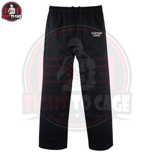 En noir avec ceinture blanche, tissu 100% coton, tenue de taekwondo pour hommes en vente en gros, vêtements d'arts martiaux, uniforme de taekwondo - Product Image 4