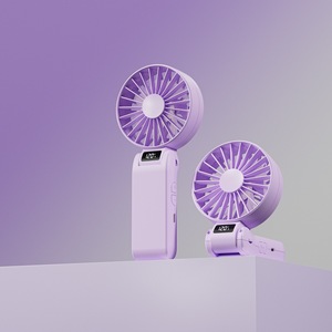 Ventilador de Mano Eléctrico de Alta Velocidad 2026 de 120 Velocidades, Ventilador de Cuello Plegable 3 en 1 con Pantalla Digital y Motor sin Escobillas - Product Image 5