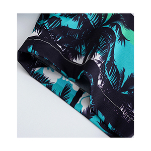 Servicio OEM, Camisas Hawaianas Casuales para Hombre, 100% Poliéster y Algodón, Manga Corta, Cuello Camisero, Color Sólido, Transpirables, Corte Holgado, Ropa de Playa - Product Image 4