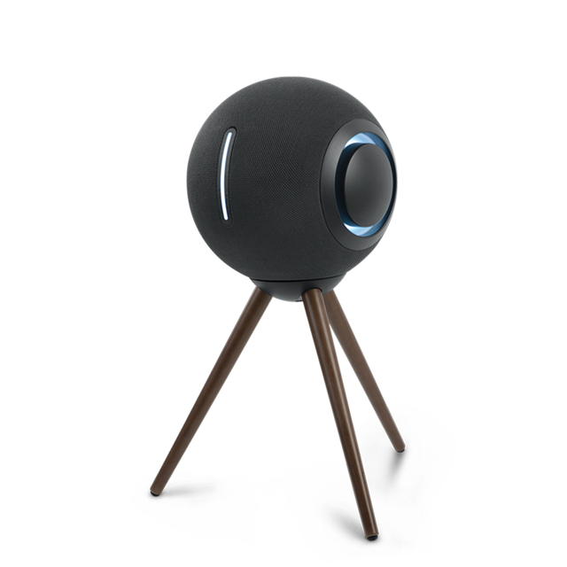 ODM Trendy Design Portable for 5.0 Speaker AUX Input Splash Proof Tripod Stand Solid Wood Feet Magnetic Base RGB LED
